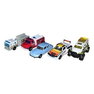 Matchbox 5pc Diecast Lot Citroen DS 21 Pallas Porsche 935 #10 Fire Engine Truck